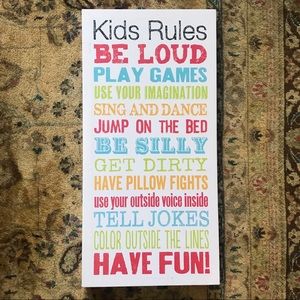 Canvas picture for kids bedroom or playroom